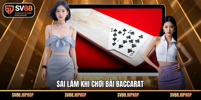 Sai lầm khi chơi bài baccarat